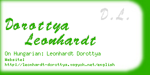 dorottya leonhardt business card